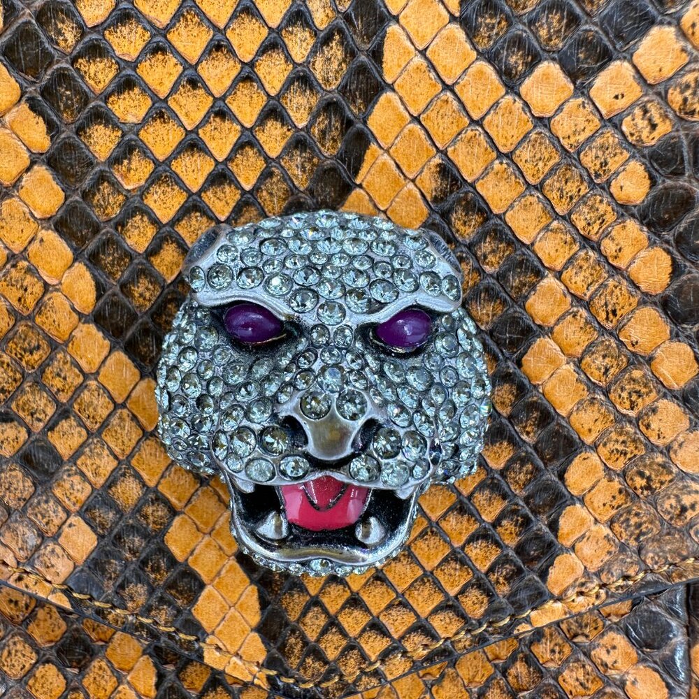 Gucci Python Thiara Medium Double-Sided Shoulder … - image 2